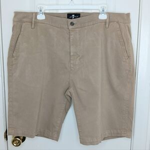 7 FOR ALL MANKIND Men’s Tan Luxe Performance Chino Shorts 40
